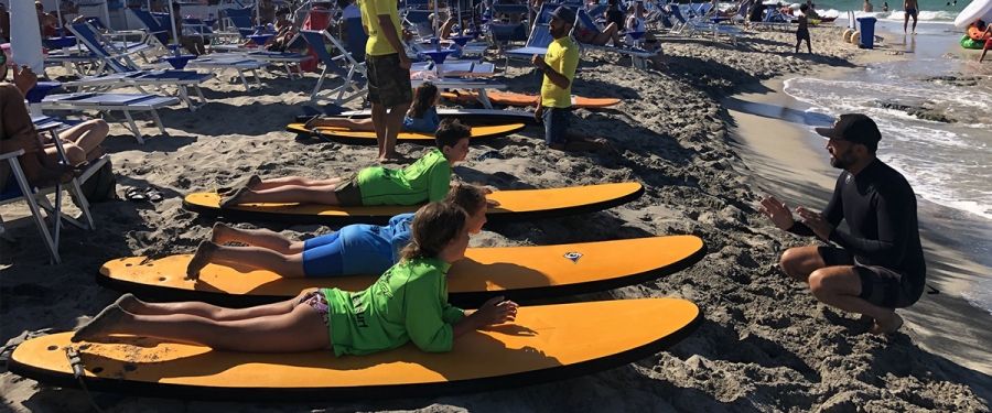 LEZIONE SURF DEL 14 LUGLIO 2019